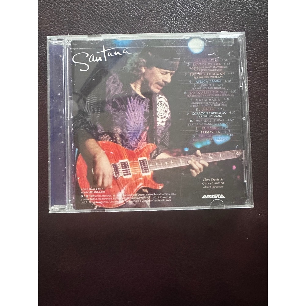 Santana Supernatural CD 1999 Arista Records Smooth Maria Maria 07822-19080-2